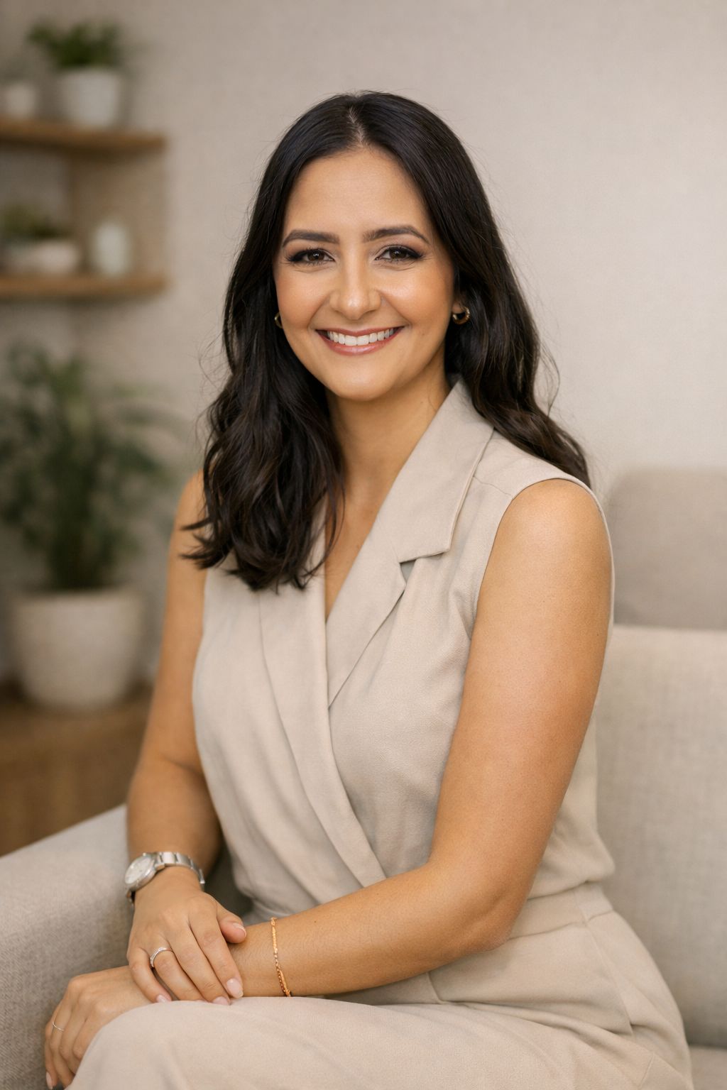 Maria Eduarda Luz no consultório